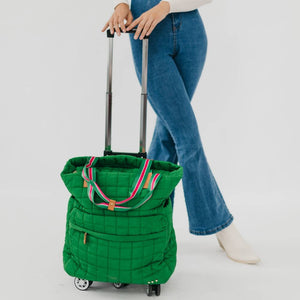 Tenley Quilted Tote Roller Bag: Blue