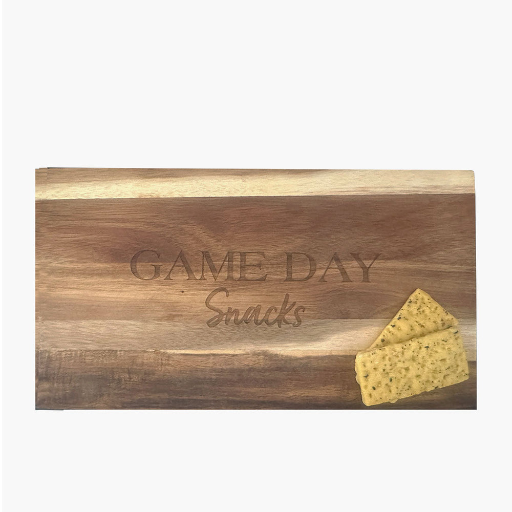 Game Day Snacks - Modern Rectangle Board