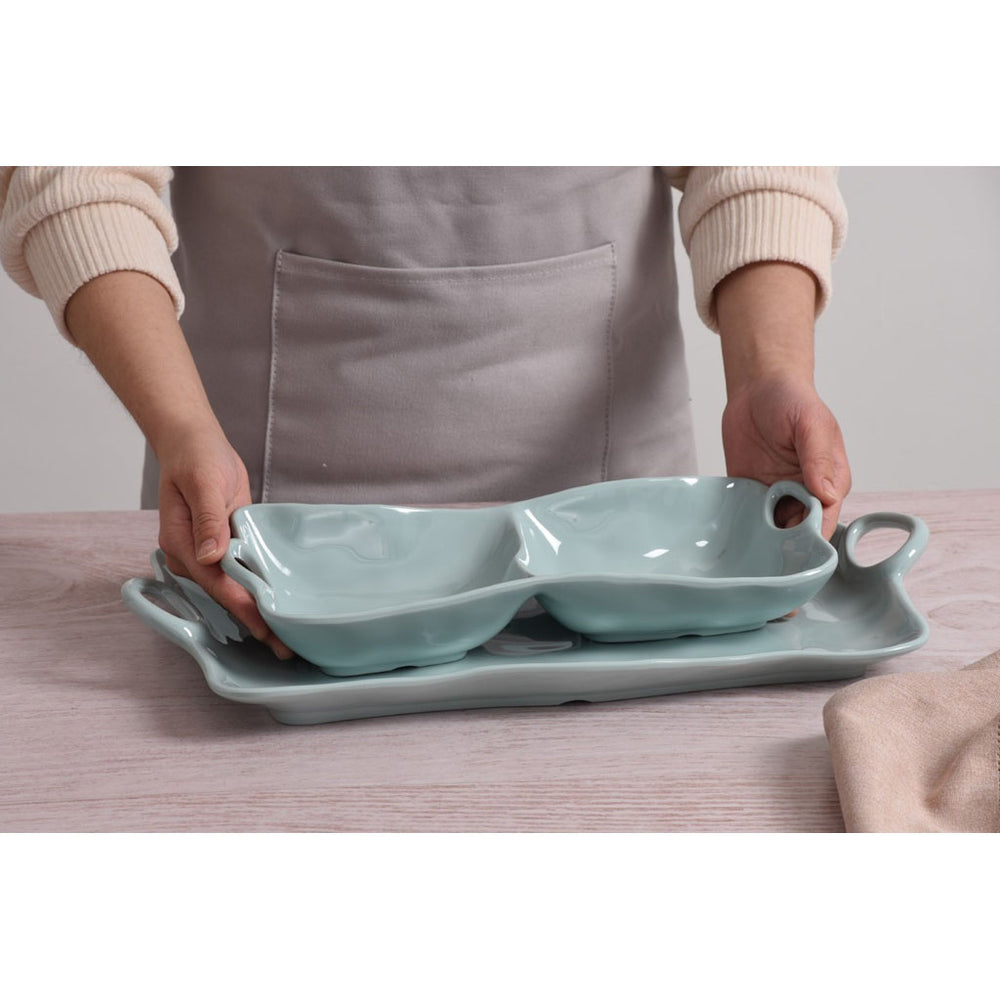Two Section Melamine Server