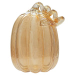 8.5" Tall Apple Cider Glass Pumpkin Fall