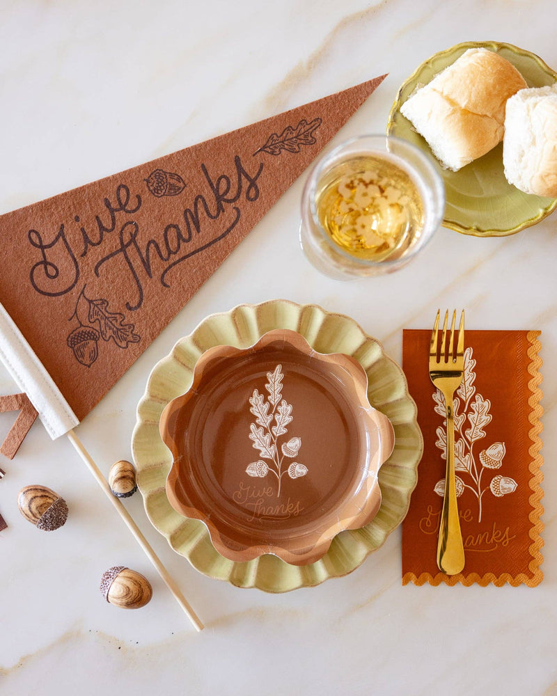 AGT1239 - Acorns Give Thanks Dinner Napkin
