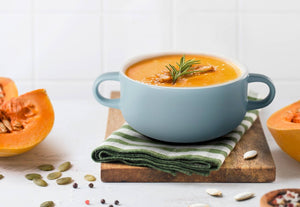 Ceramic Soup Crock - Pale Blue