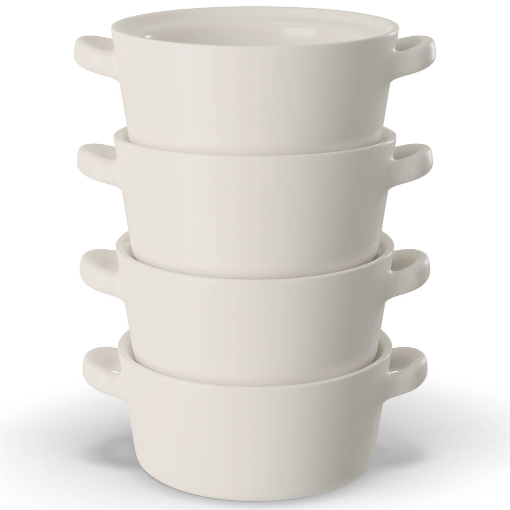Ceramic Soup Crock - White