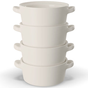 Ceramic Soup Crock - White