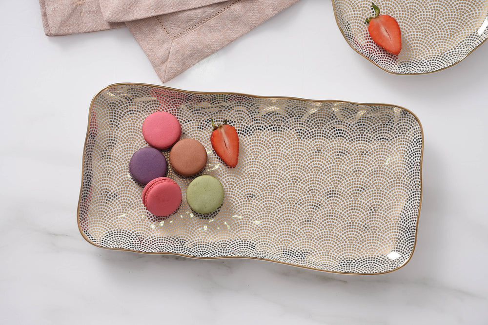 Gold Patterned Tray