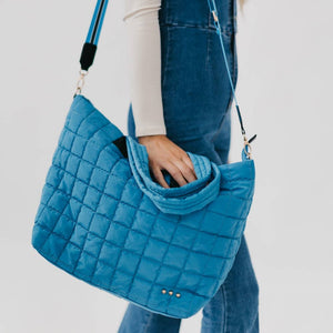 Day Dreamer Quilted Tote Bag: Tan