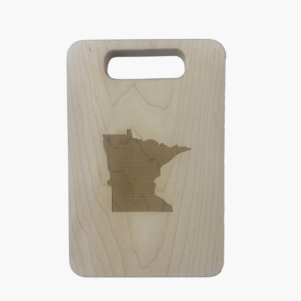 Maple Serving and Cutting Board with Handle - State