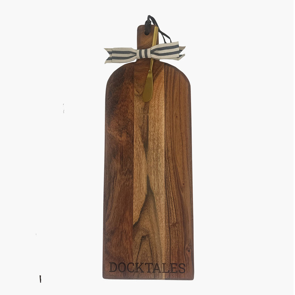 Acacia Bevel Board with Spreader - Docktales