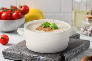 Ceramic Soup Crock - White