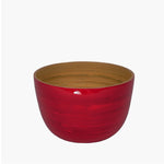 Bamboo Snack Bowl - Red