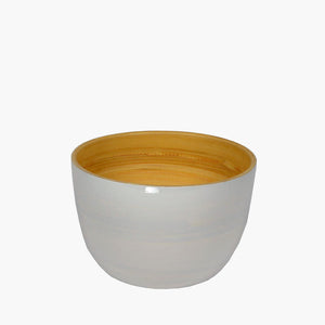Bamboo Snack Bowl - White
