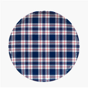 Patriotic Plaid Round Platter