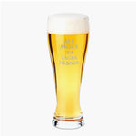 brewski beer glass with etched beer types