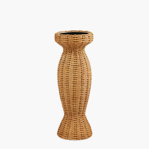 Resin Woven Candlestick - Mediium