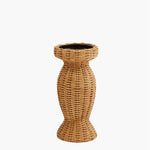 Resin Woven Candlestick - Small