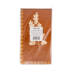 AGT1239 - Acorns Give Thanks Dinner Napkin