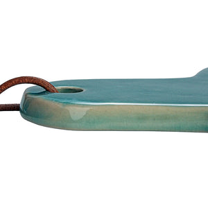aqua stoneware cheese board
