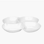 clover shaped melamine platter