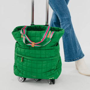 Tenley Quilted Tote Roller Bag: Blue