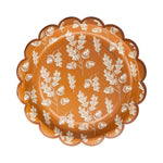 AGT1240 - Acorns Scalloped Circle Paper Plate