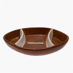 Football Chip Dip Ceramic Bowl