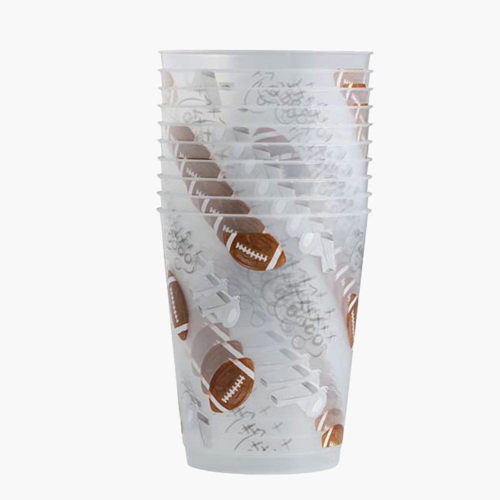 Football & Whistle Tailgate Party Cup