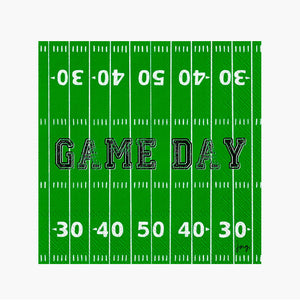 Game Day Field Football Cocktail Paper Napkins