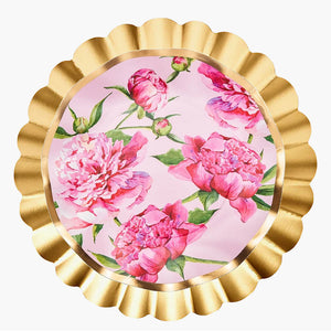 Peonies Salad Plates