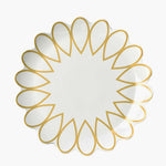 gold scalloped platter