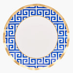 Greek Key Wavy Dinner Plates