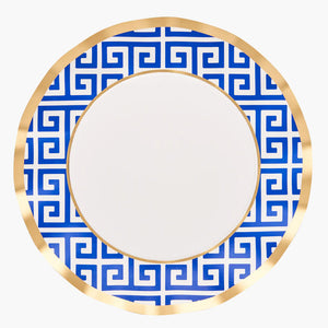 Greek Key Wavy Dinner Plates