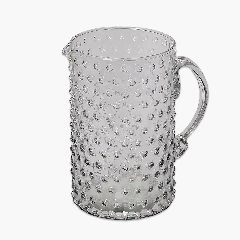 hobnail glass pitcher