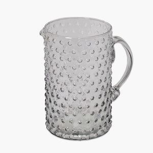hobnail glass pitcher