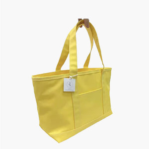 Coated Canvas Maxi Tote - Daffodil