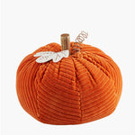 Corduroy Pumpkin Sitter - Orange