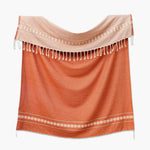 orange cotton throw