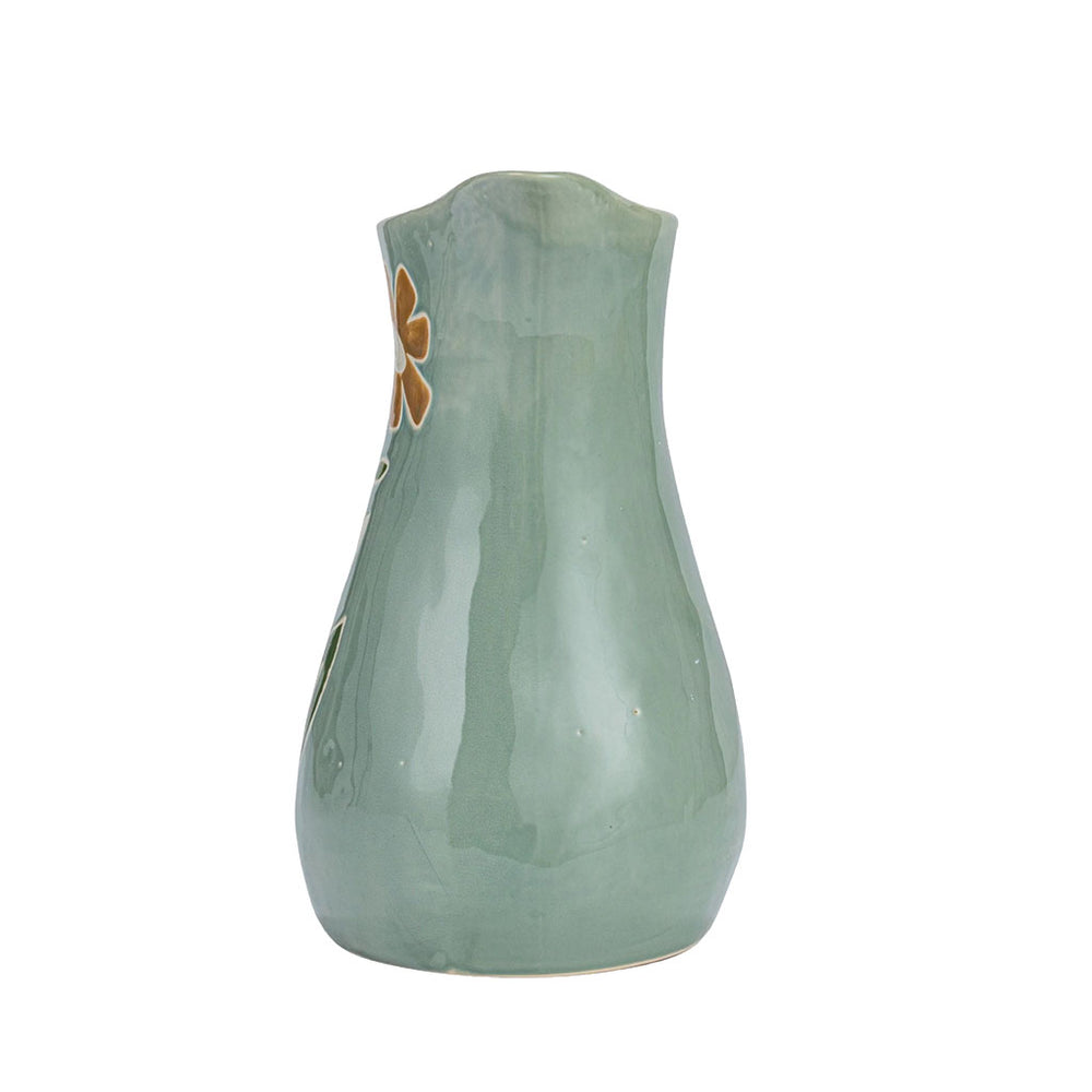 green pitcher front view