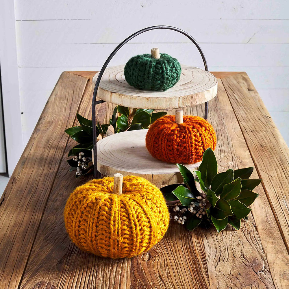 Mustard Crochet Pumpkin