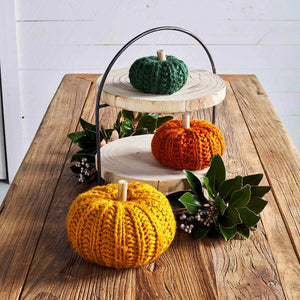 Mustard Crochet Pumpkin