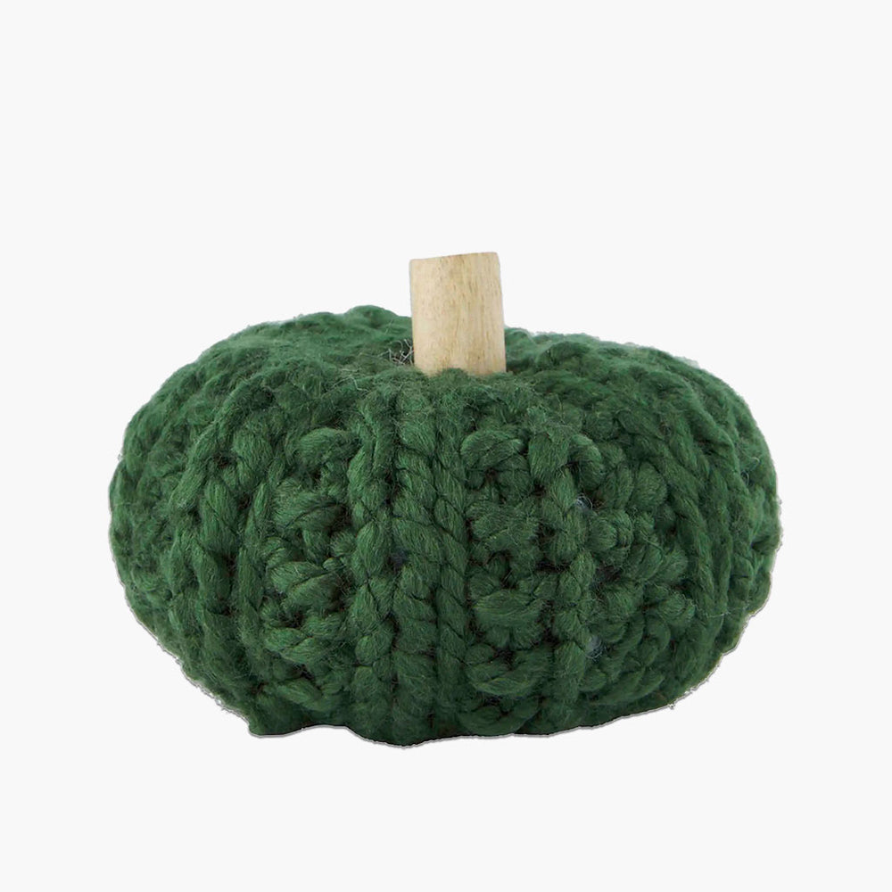 Green Crochet Pumpkin