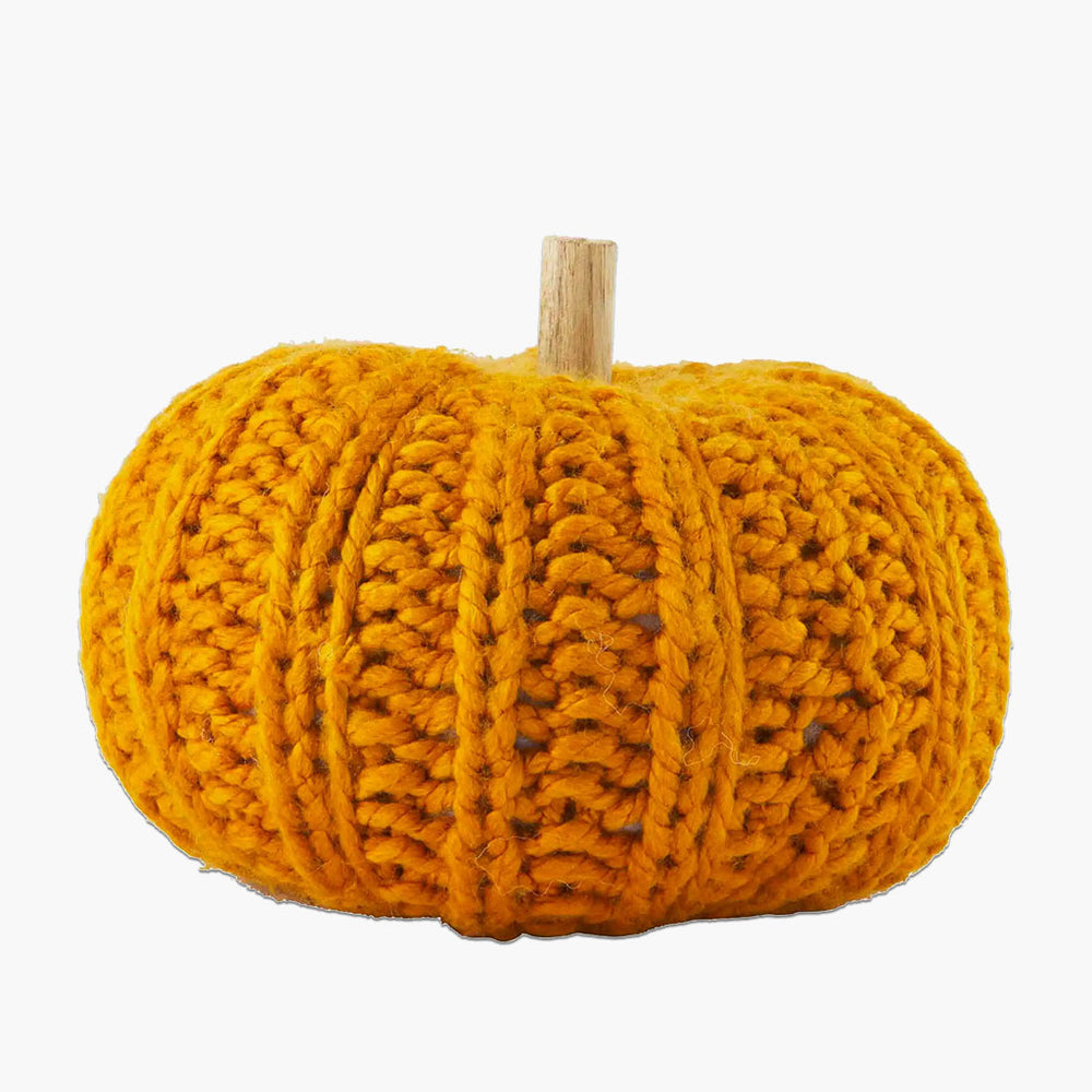 Mustard Crochet Pumpkin