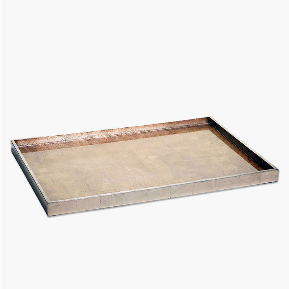 Antique Gold and Silver Rectangle Tray
