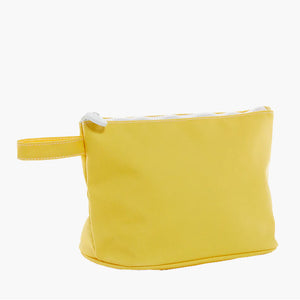 Skipper Coated Canvas Cosmetic Bag - Daffodil