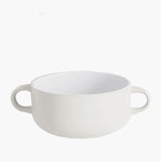 Ceramic Soup Crock - White