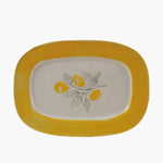 Stoneware Plate with Lemons