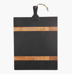 black wood paddle board