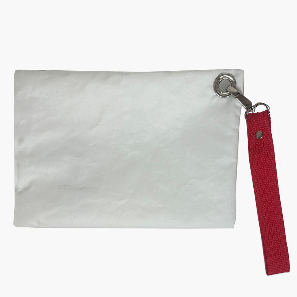 Sailcloth Wristlet - Red Anchor