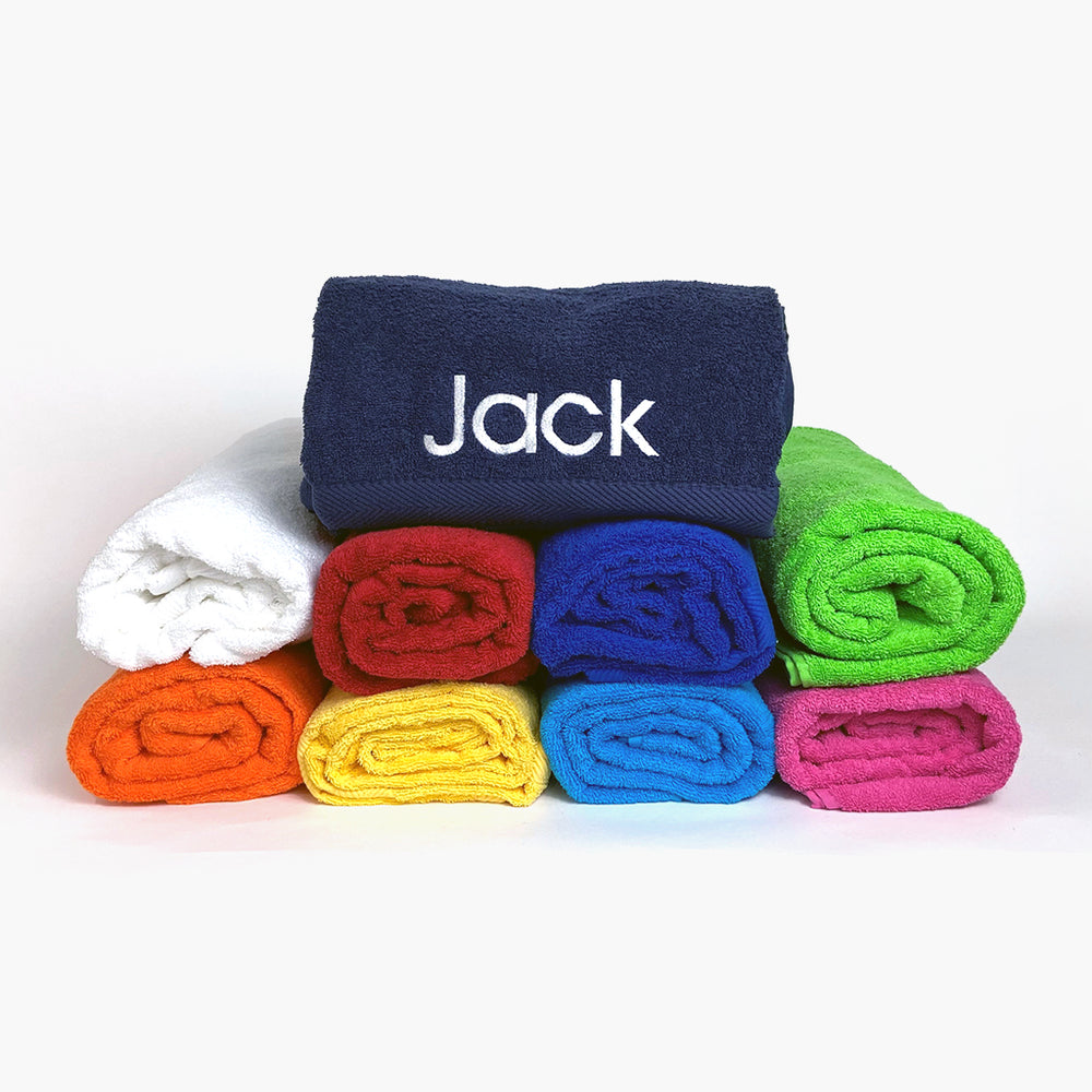 large colorful bath sheet towels