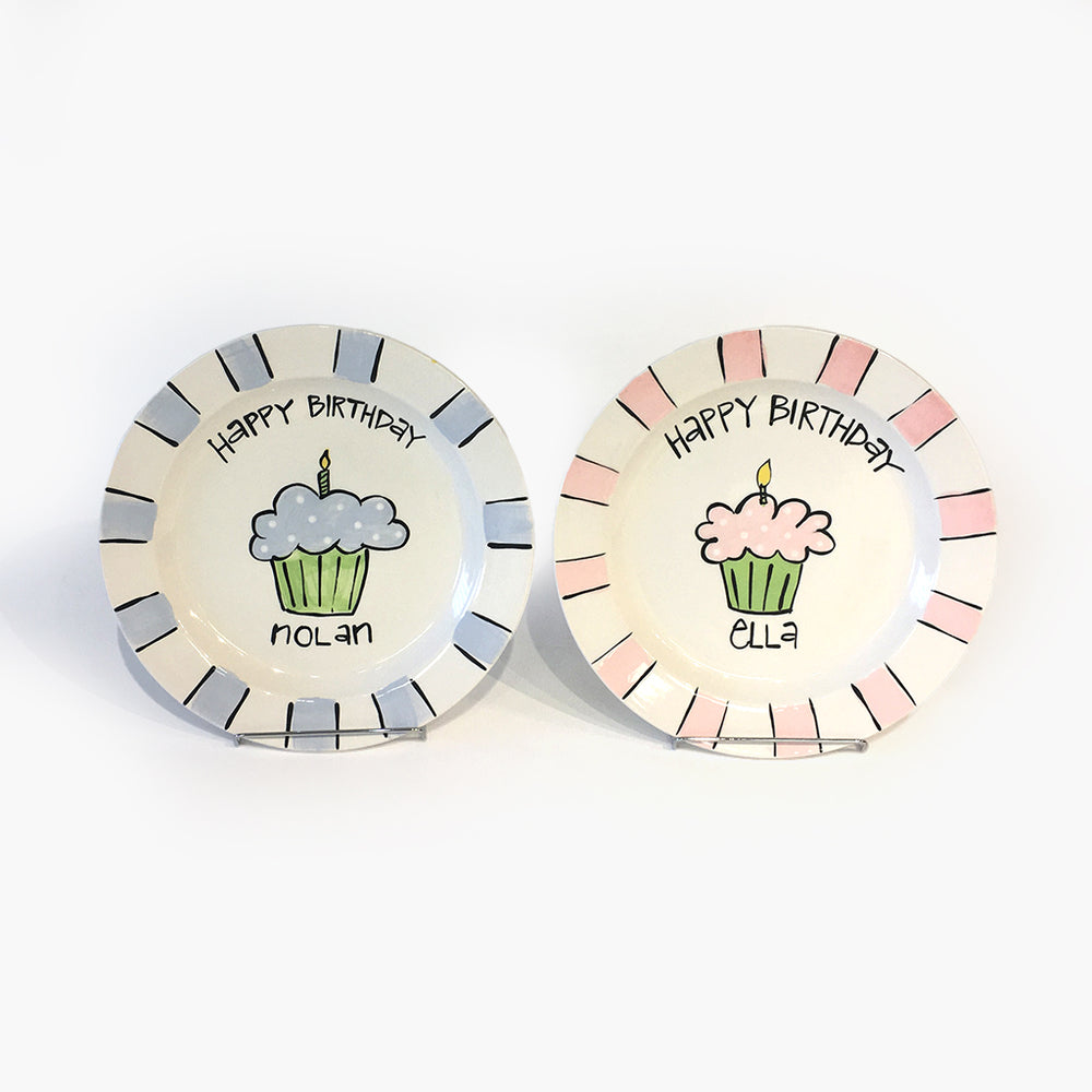 Hand Painted Birthday Plate