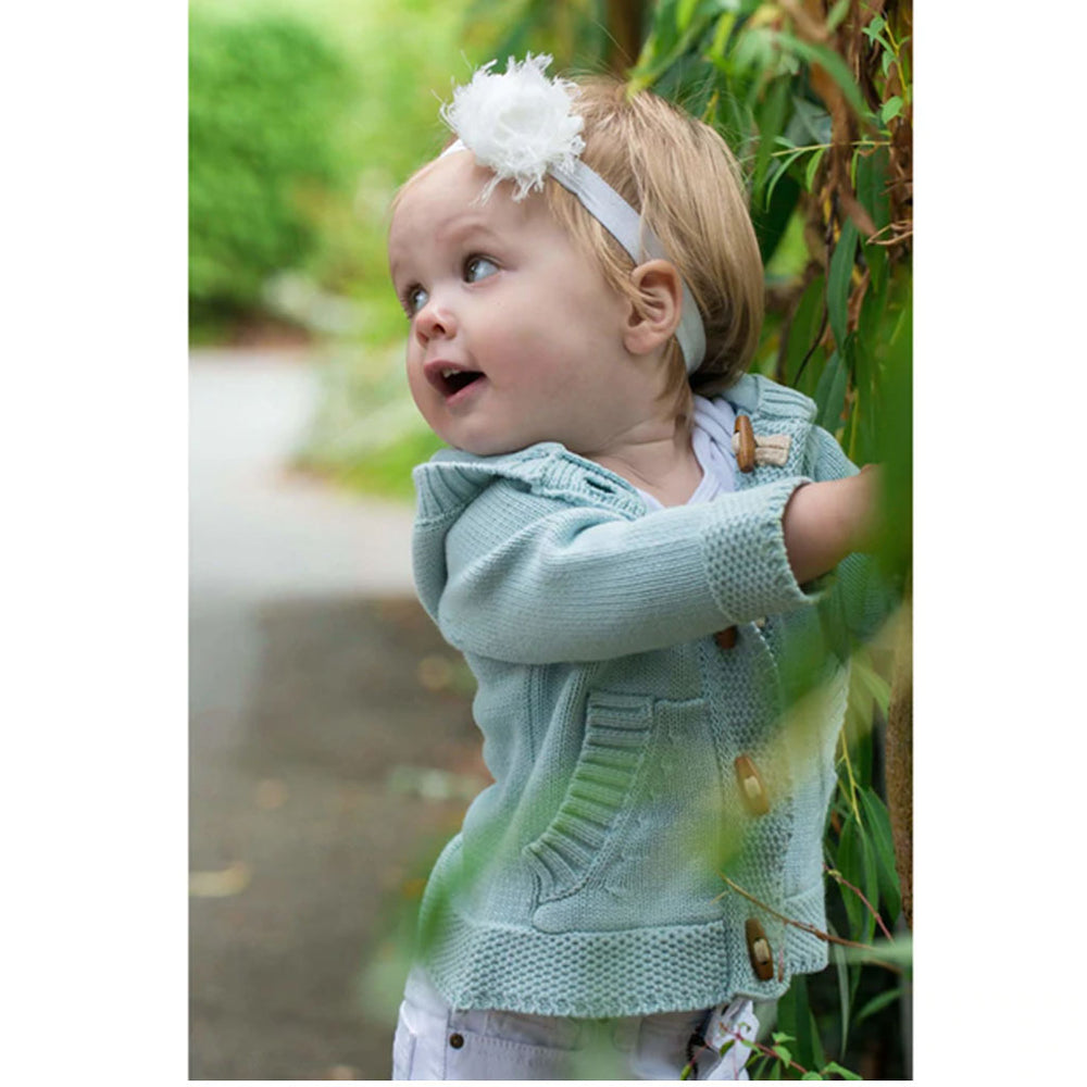 blue baby sweater